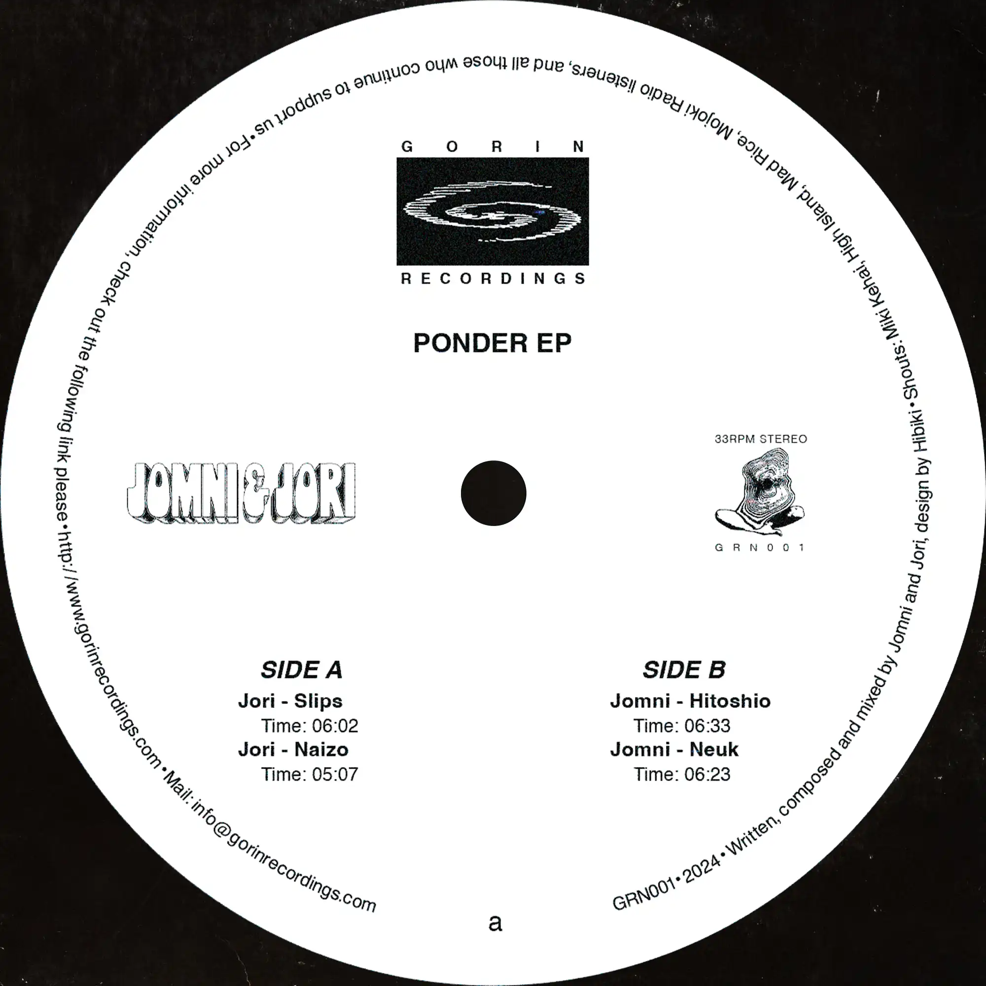 GRN001_Digital_Mockup_a Ponder EP - Image 1
